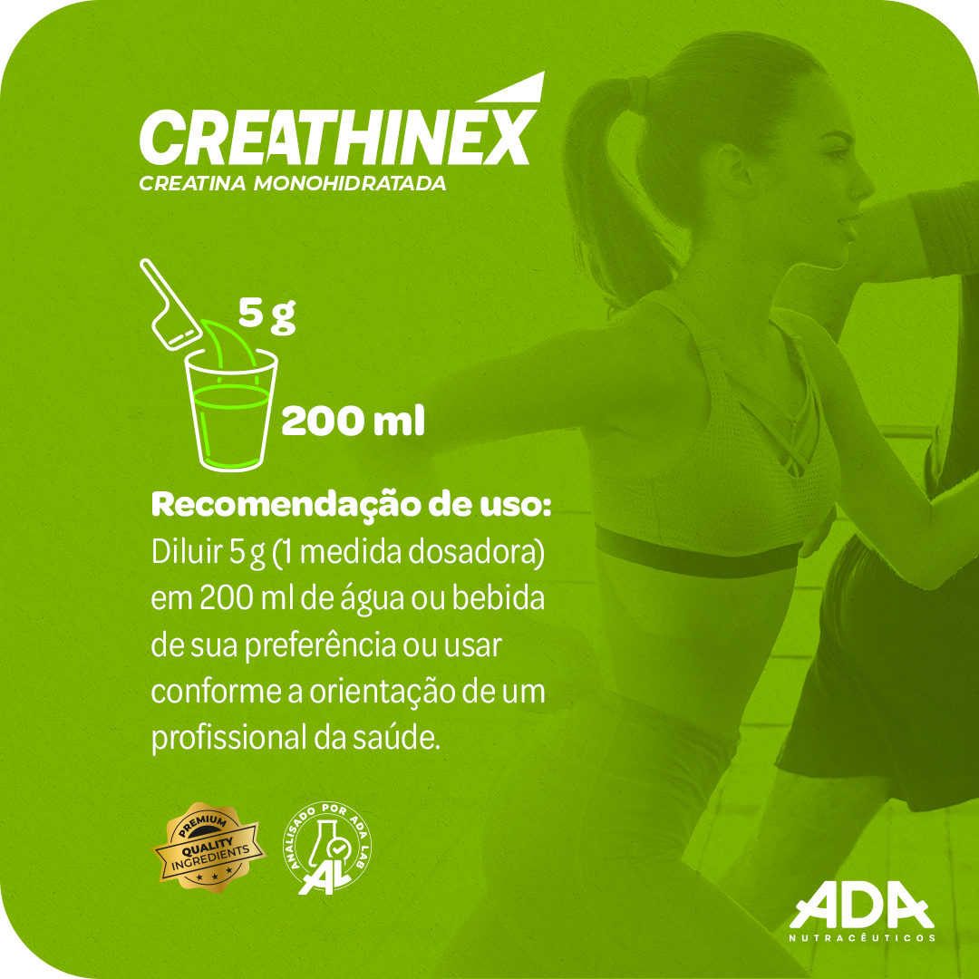 Creatina Monohidratada - 150g Kiwi com Hortelã - Creathinex