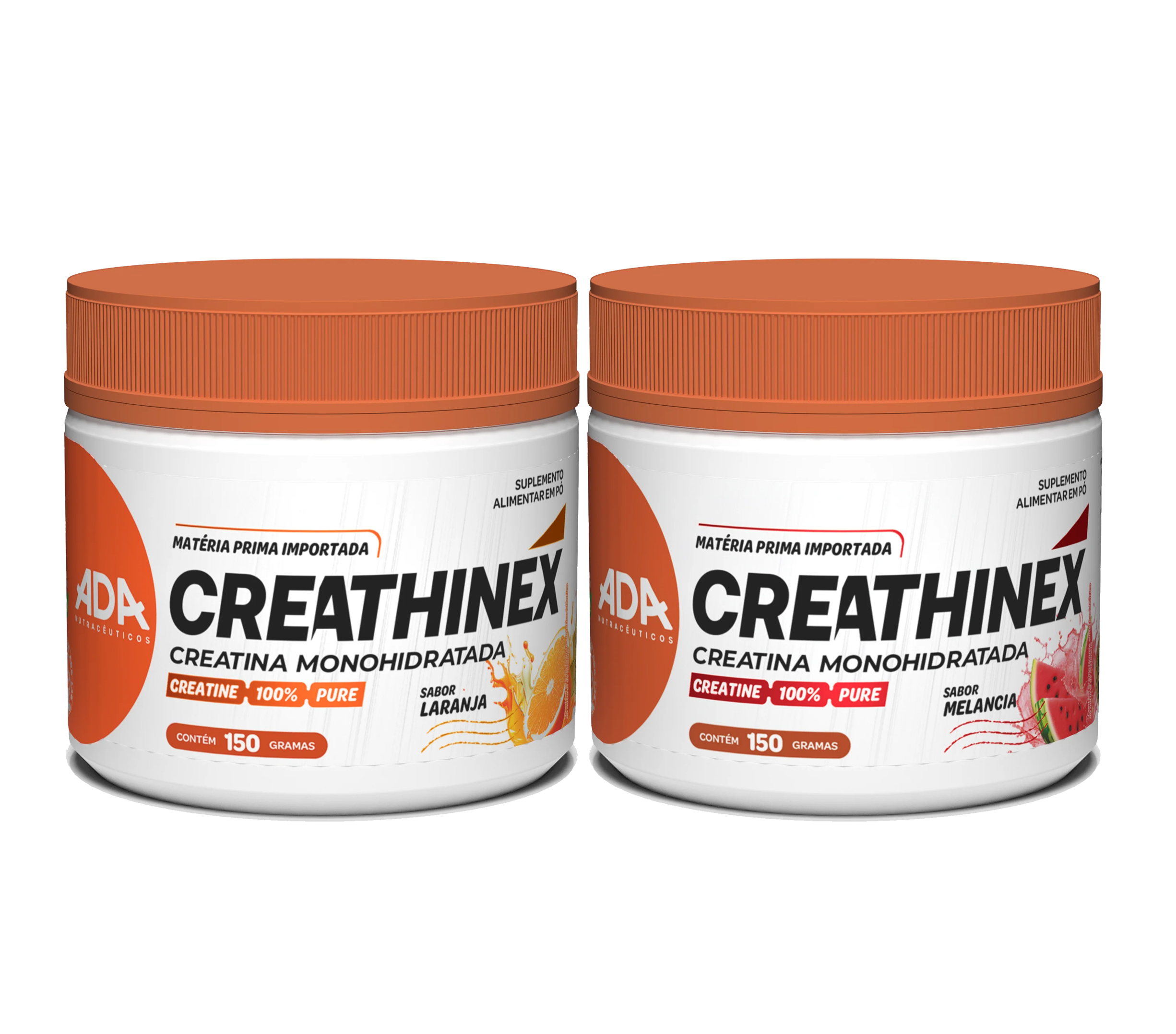 Combo Creathinex 150g Sabores Laranja e Melancia