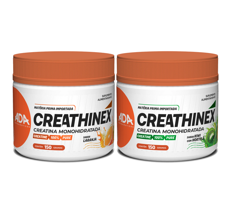 Combo Creathinex 150g Sabores Laranja e Kiwi c/ Hortelã