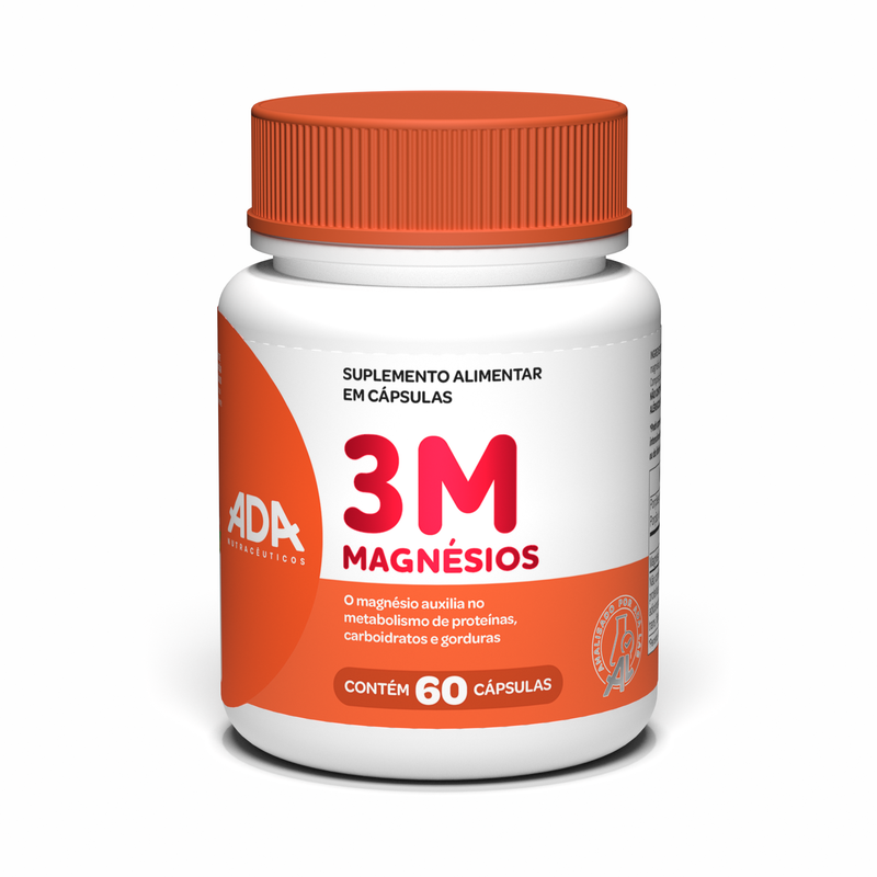 3 Magnésios - 60 Cápsulas - 3M