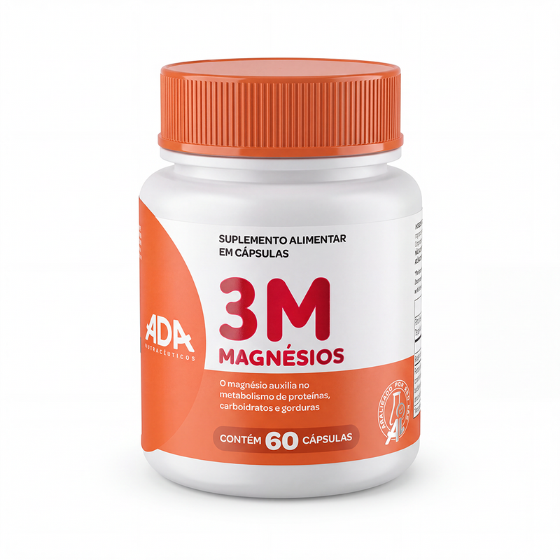 3 Magnésios (Tripla Fonte) - 60 Cápsulas - 3M