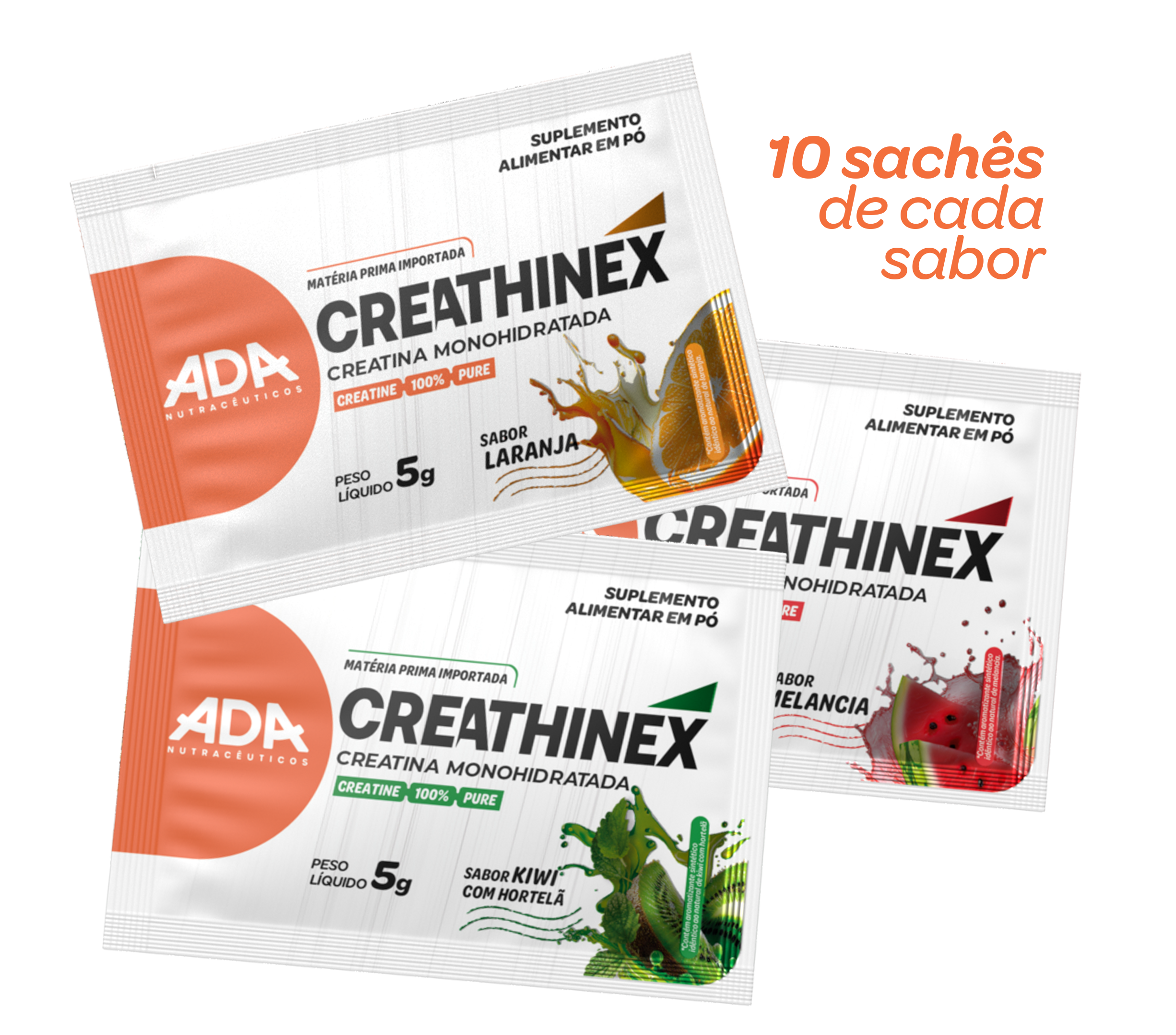 Combo Experimenta Creathinex (10 Sachês de cada sabor)