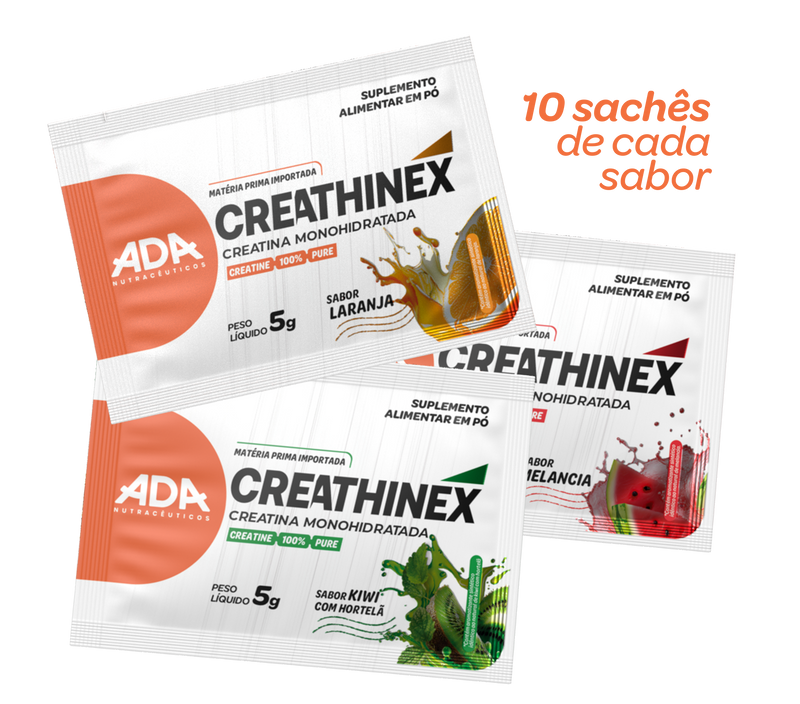 Combo Experimenta Creathinex (10 Sachês de cada sabor)