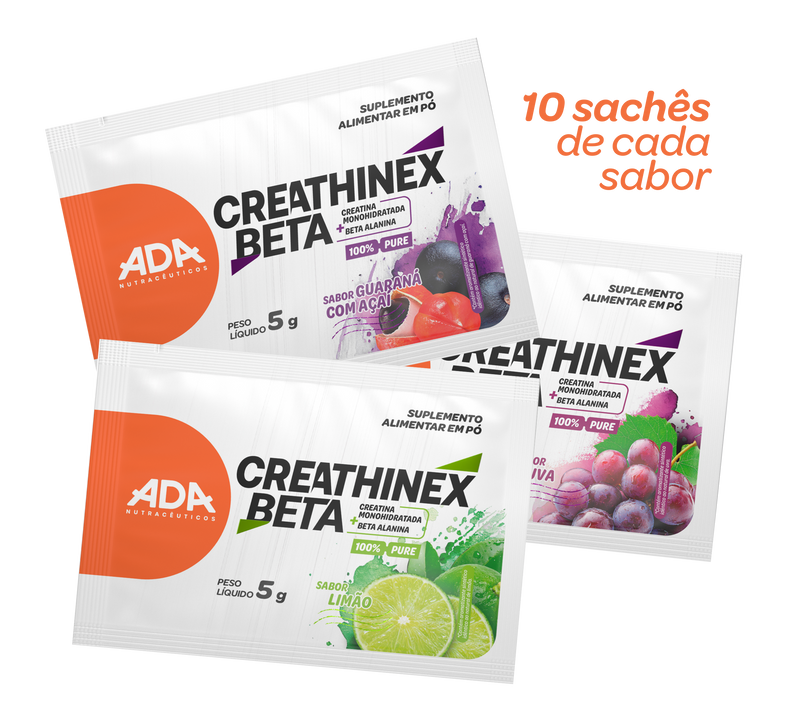Combo Experimenta Creathinex Beta (10 Sachês de cada sabor)