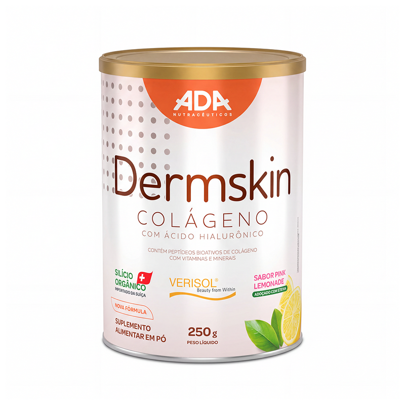 Dermskin - Colágeno Verisol + Ácido Hialurônico + Silício Orgânico - 250G Pink Lemonade