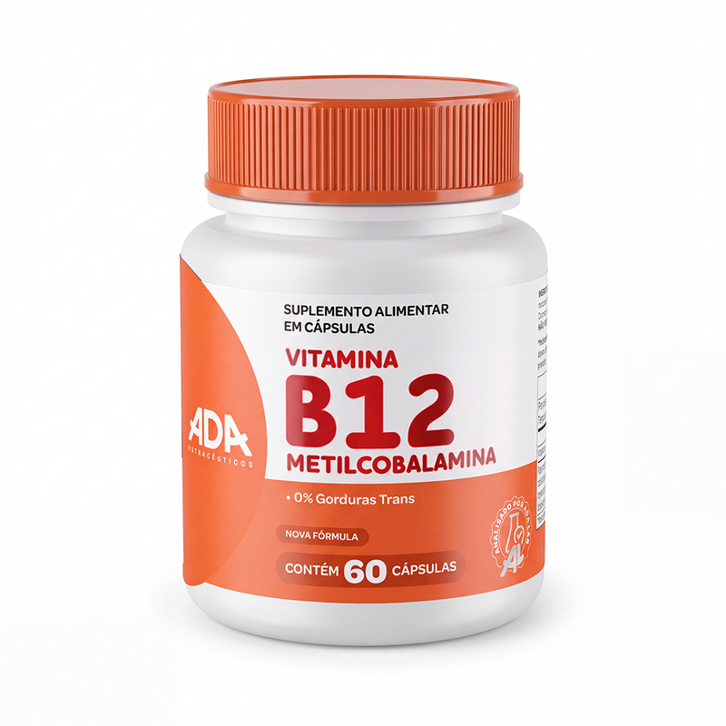 Vitamina B12 - Metilcobalamina - 60 Cápsulas