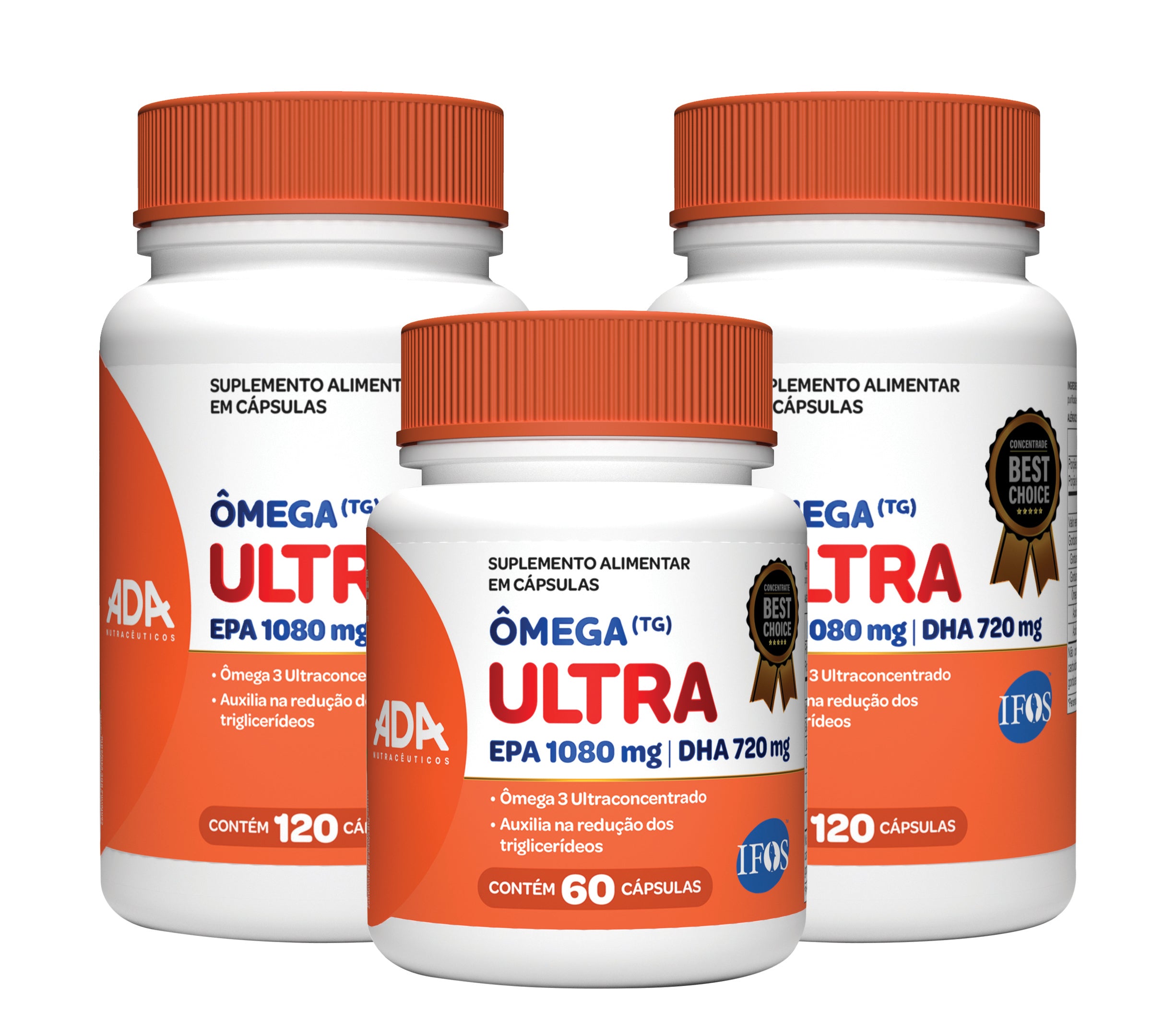 Combo 100 Dias Ômega 3 IFOS Ultra 36 EPA 24 DHA