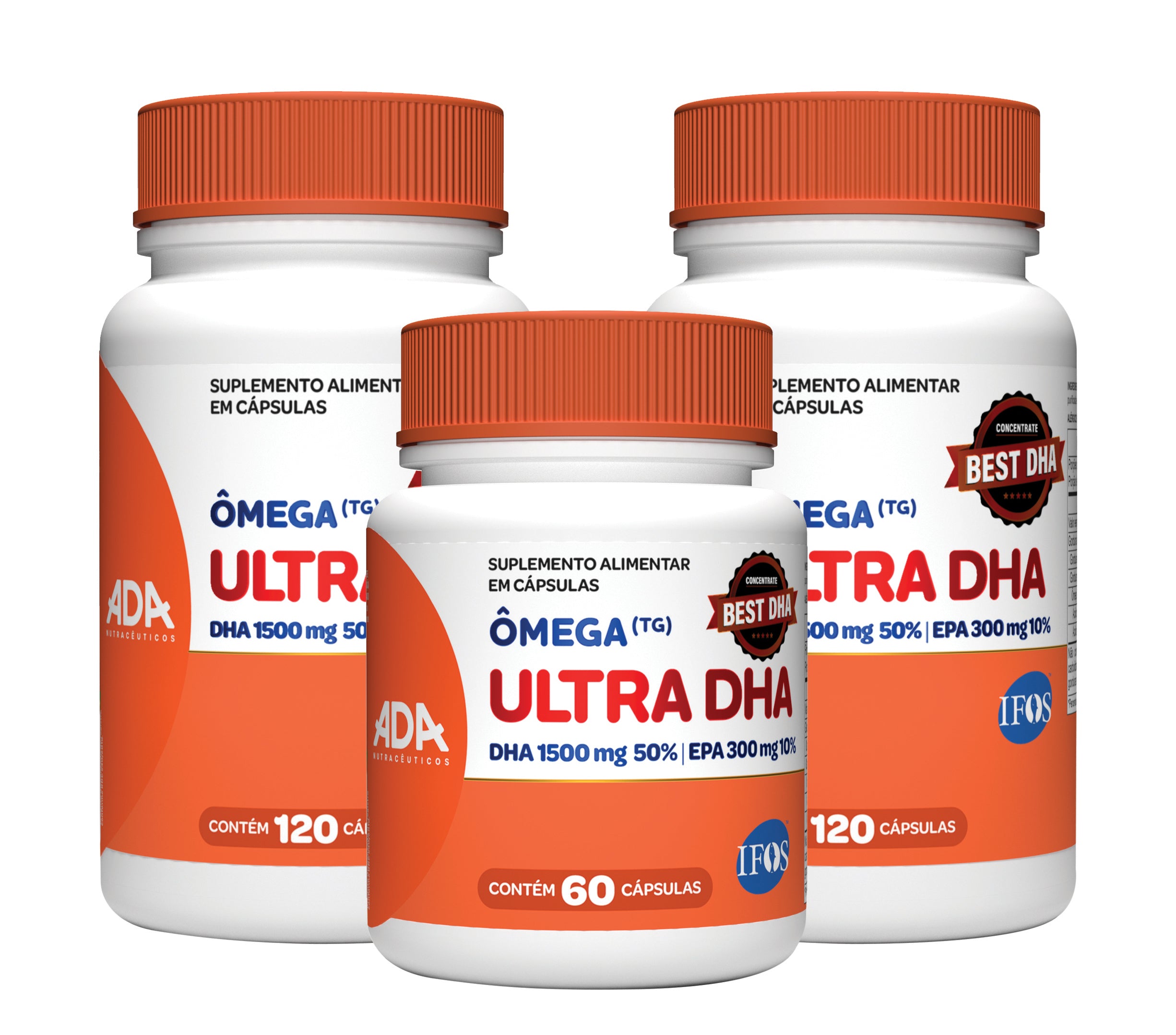 Combo 100 Dias Ômega 3 IFOS 10 EPA 50 DHA