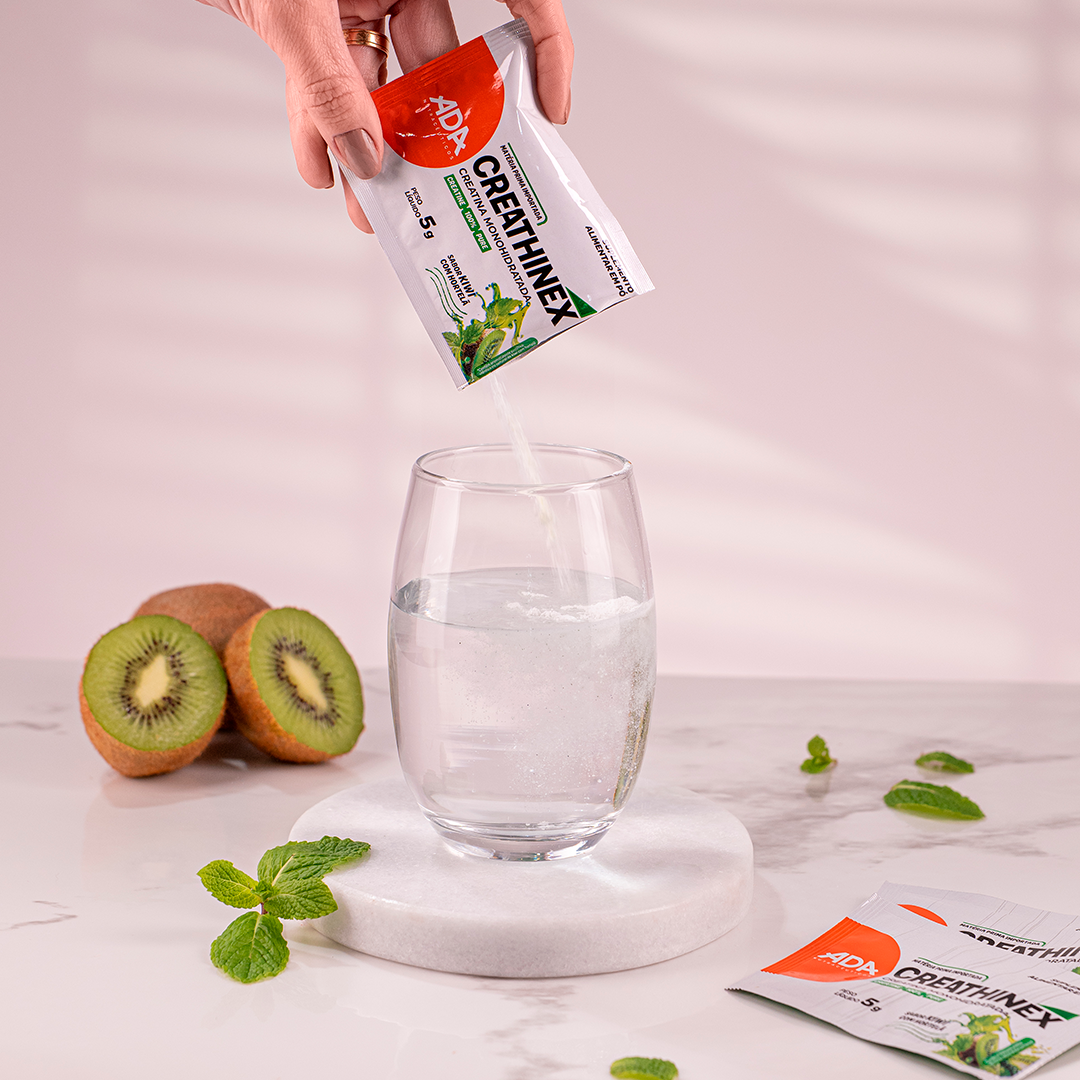 Creatina Monohidratada - 30 Sachês 5g Kiwi com Hortelã - Creathinex