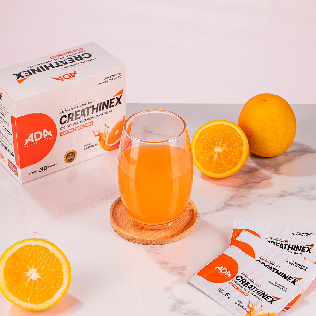 Creatina Monohidratada - 30 Sachês 5g Laranja - Creathinex