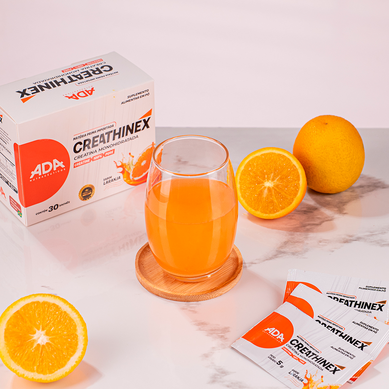 Creatina Monohidratada - 30 Sachês 5g Laranja - Creathinex