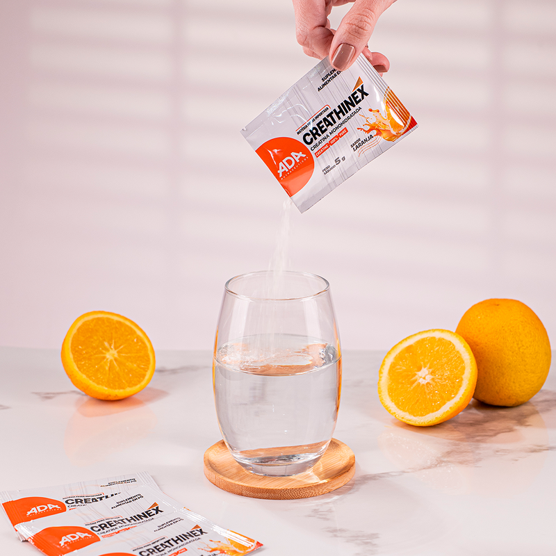 Creatina Monohidratada - 30 Sachês 5g Laranja - Creathinex
