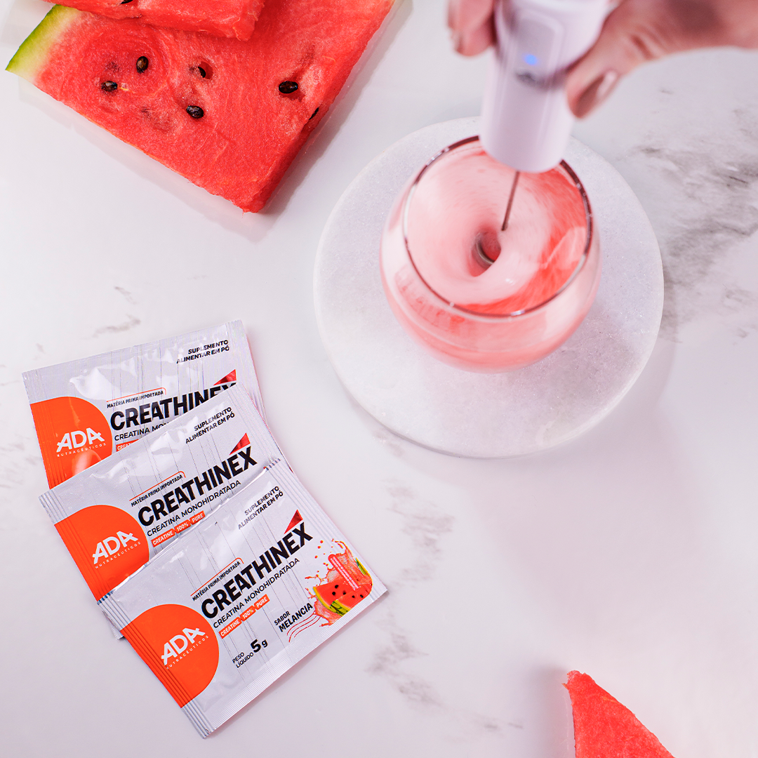 Creatina Monohidratada - 30 Sachês 5g Melancia - Creathinex