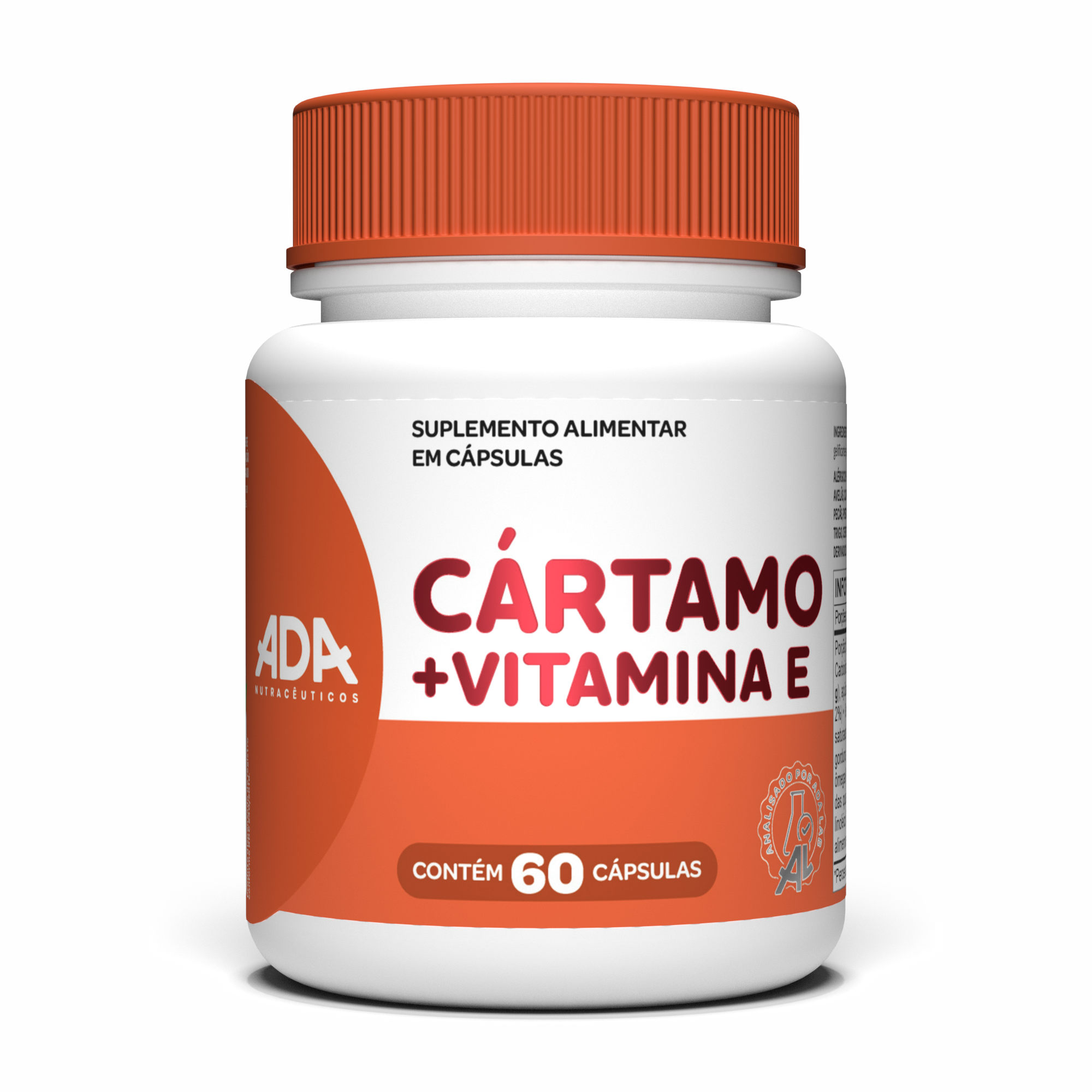 Óleo de Cártamo + Vitamina E - 60 Cápsulas