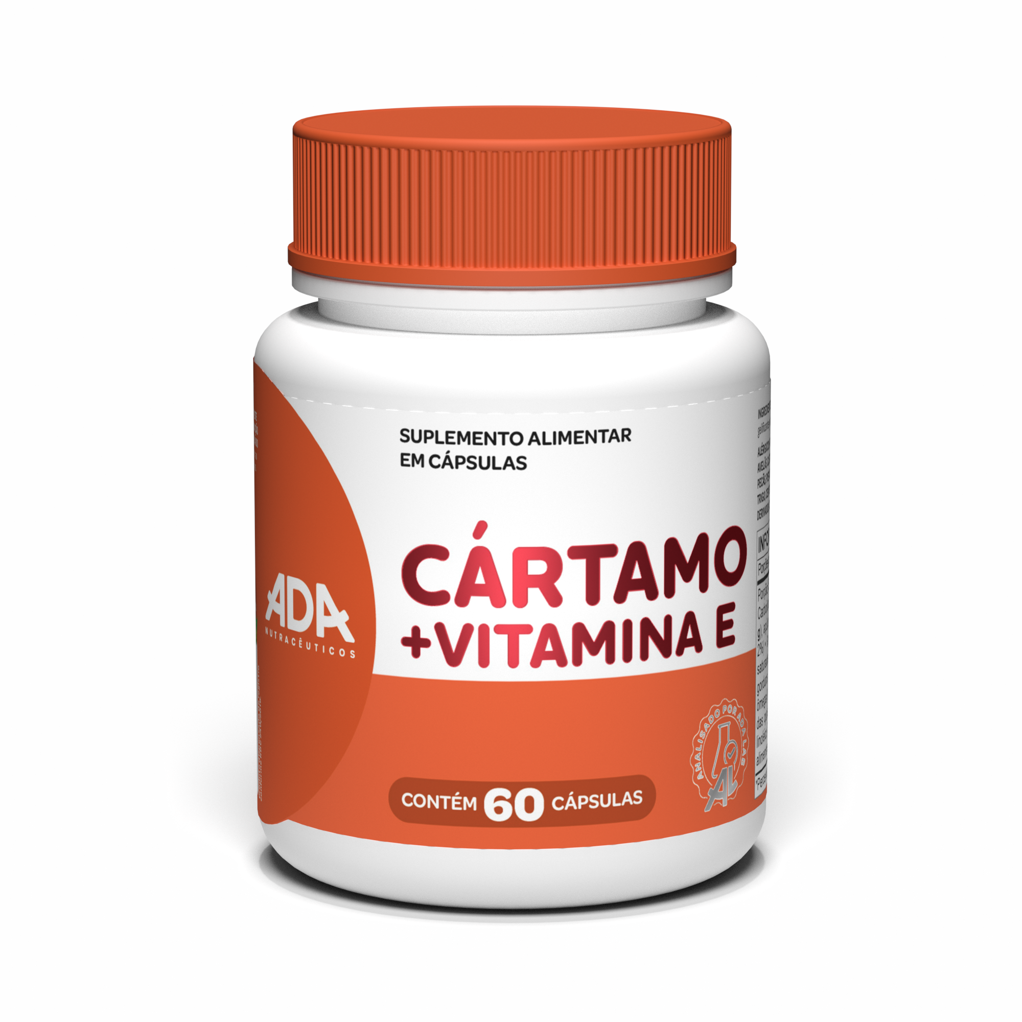 Óleo de Cártamo + Vitamina E - 60 Cápsulas
