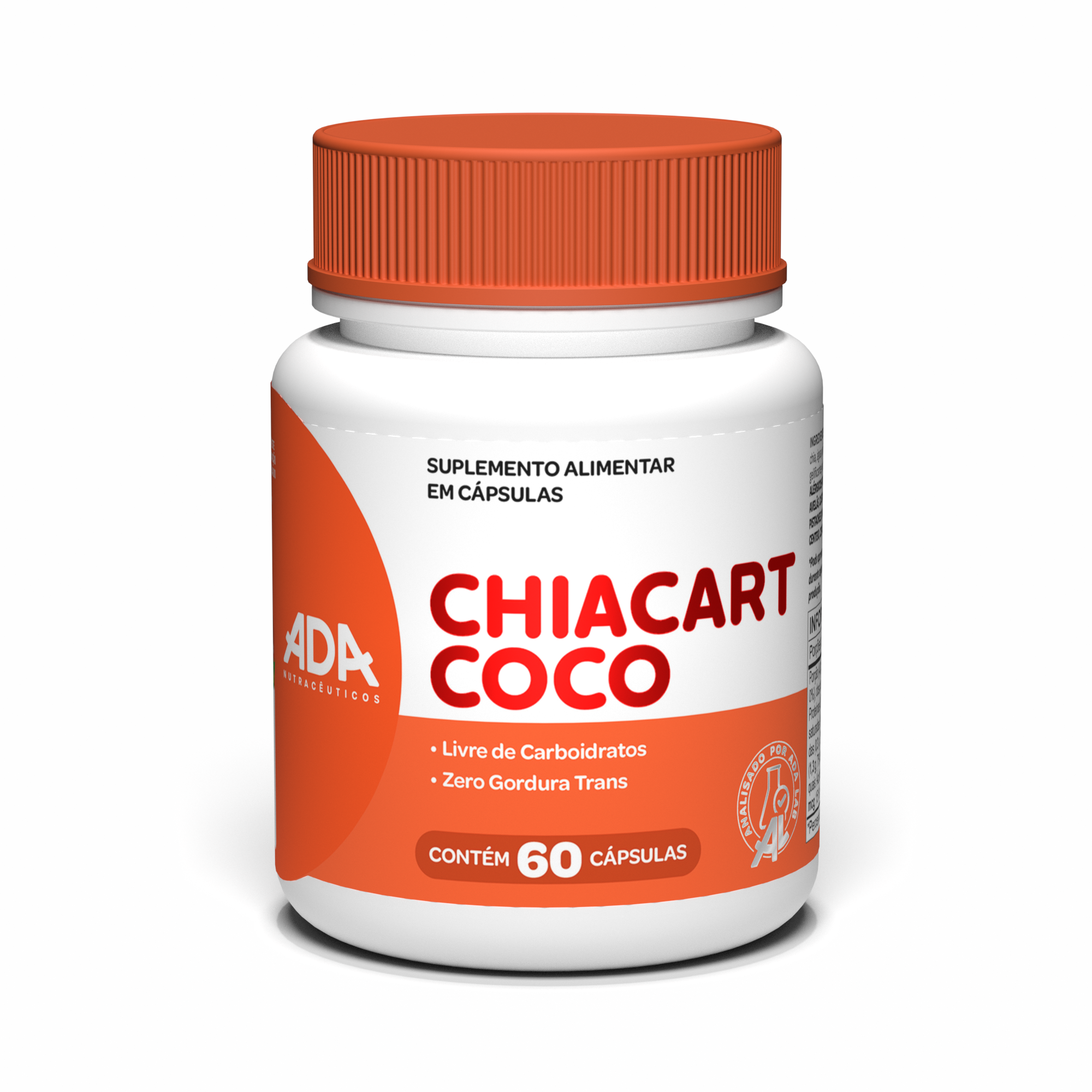 Chia Cart Coco  - Chia + Cártamo + Coco - 60 Cápsulas