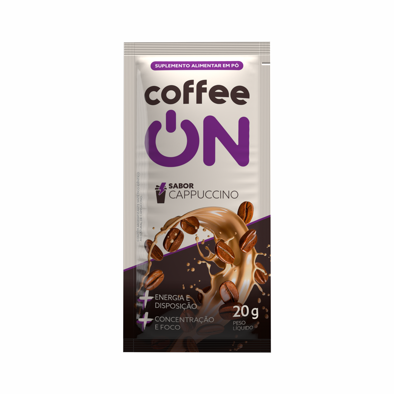 Combo 2x Café Funcional - Sachê 20g Cappuccino - Coffee ON