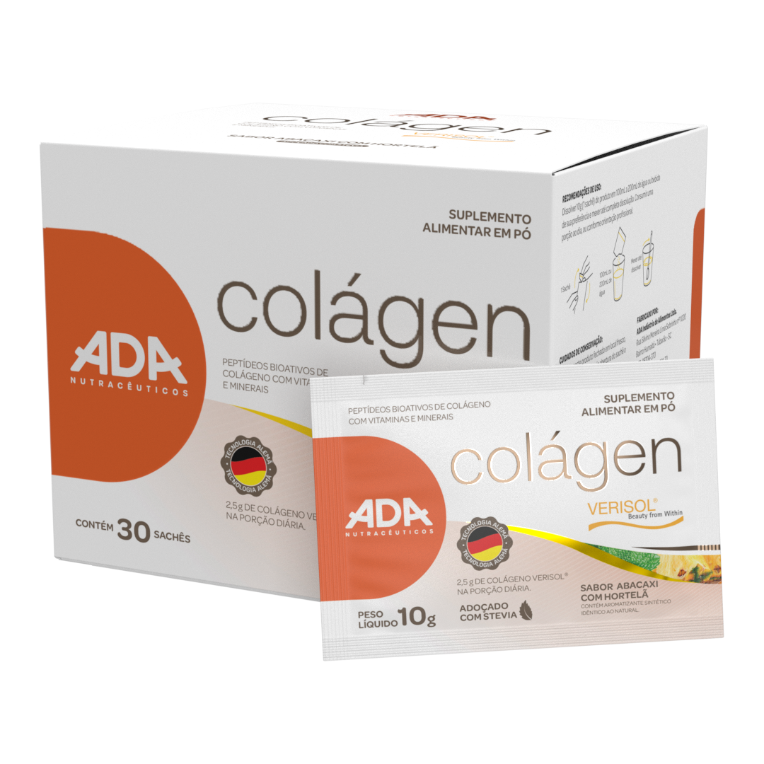 Colagen Verisol - Colágeno - 30 Sachês 10g Abacaxi com Hortelã