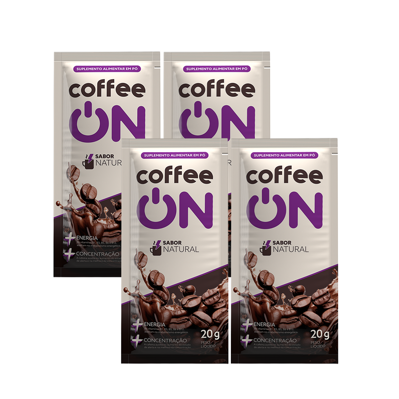 Combo 4x Café Funcional Sachê 20g Natural Coffee ON