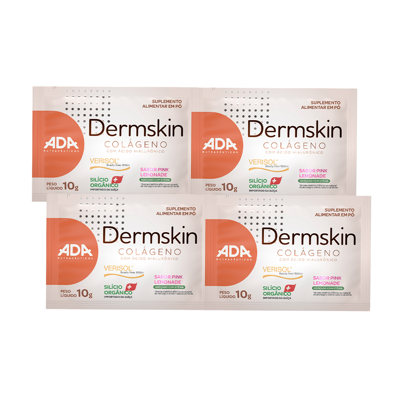 Combo 4x Dermskin Sachê 10g Pink Lemonade