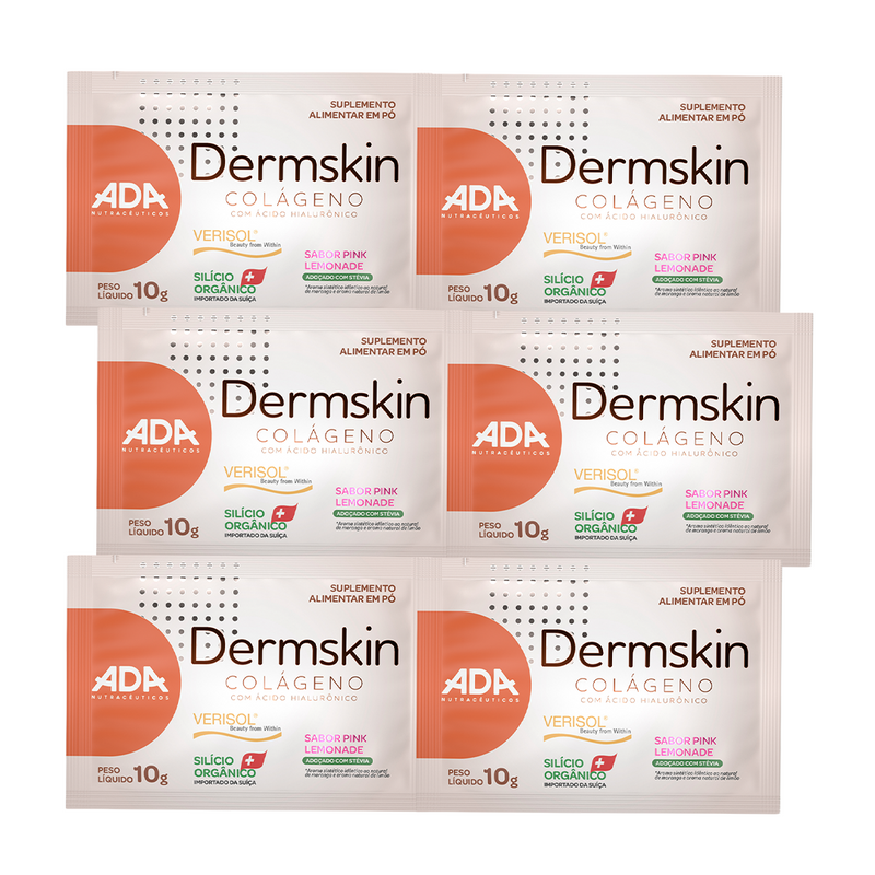 Combo 6x Dermskin Sachê 10g Pink Lemonade