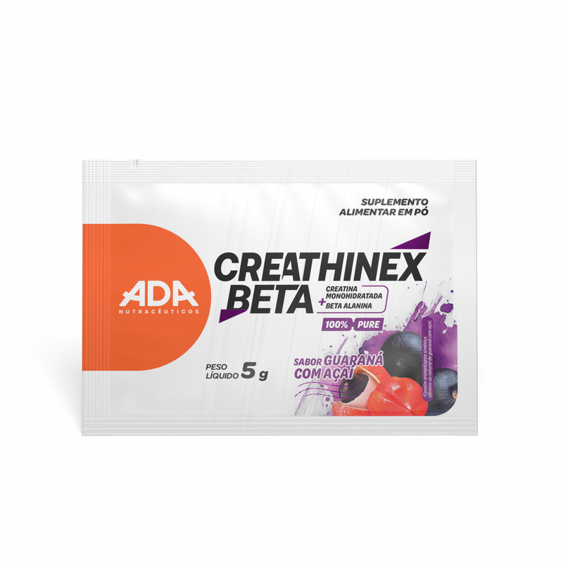 Creathinex Beta - Creatina + Beta Alanina - 30 Sachês 5g Guaraná com Açaí
