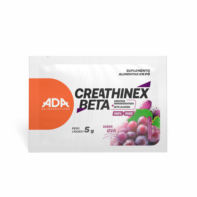 Creathinex Beta - Creatina + Beta Alanina - 30 Sachês 5g Uva