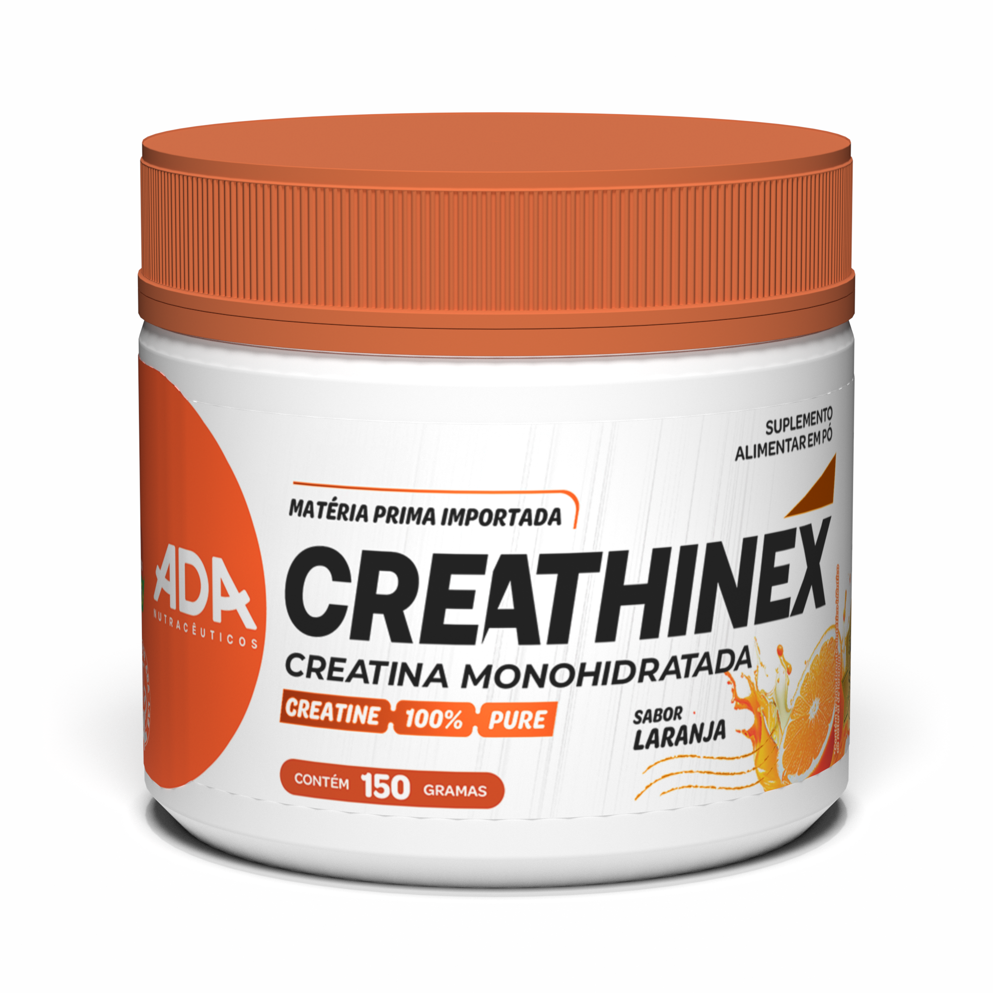Creatina Monohidratada - 150g Laranja - Creathinex
