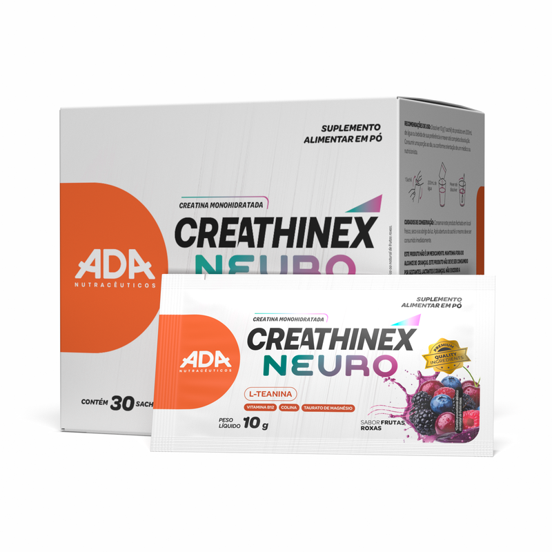 Creatina Monohidratada - 30 Sachês 10g - Creathinex Neuro