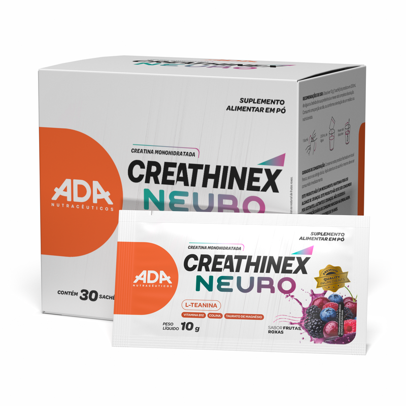 Creatina Monohidratada - 30 Sachês 10g - Creathinex Neuro