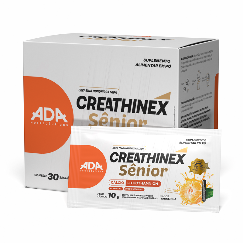 Creatina Monohidratada - 30 Sachês 10g - Creathinex Senior