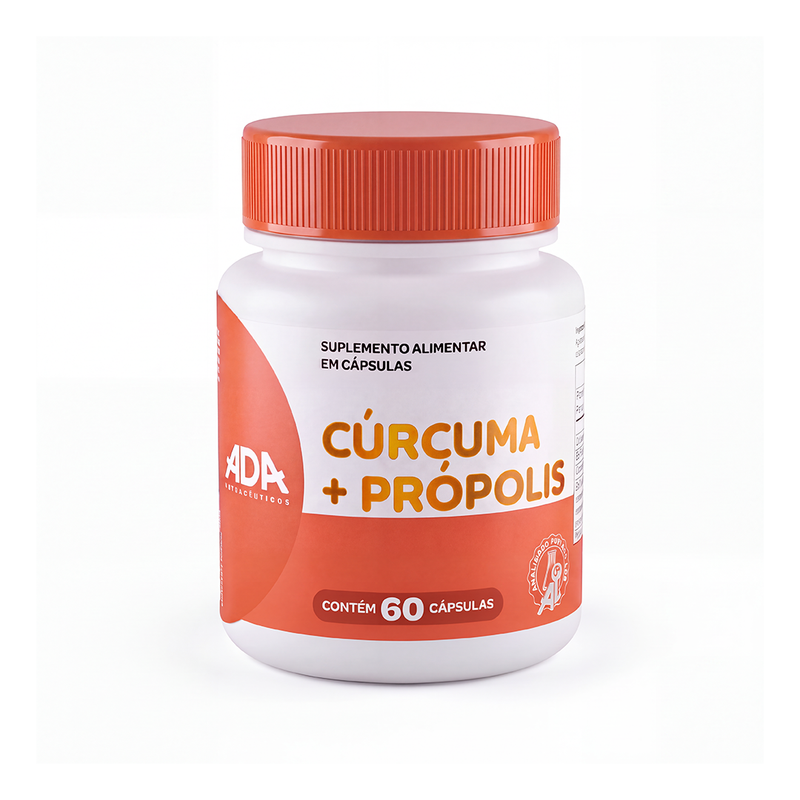 Cúrcuma + Própolis - 60 Cápsulas