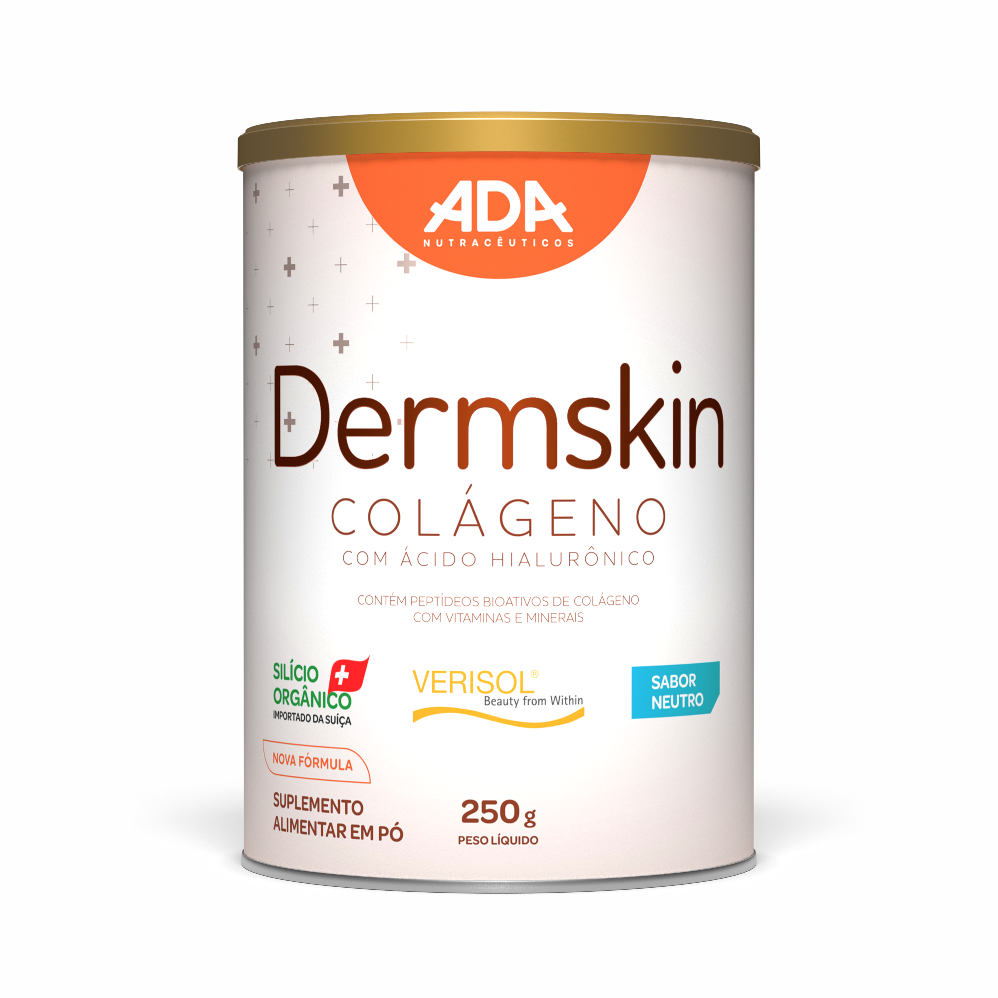 Dermskin - Colágeno Verisol + Ácido Hialurônico + Silício Orgânico - 250G Neutro