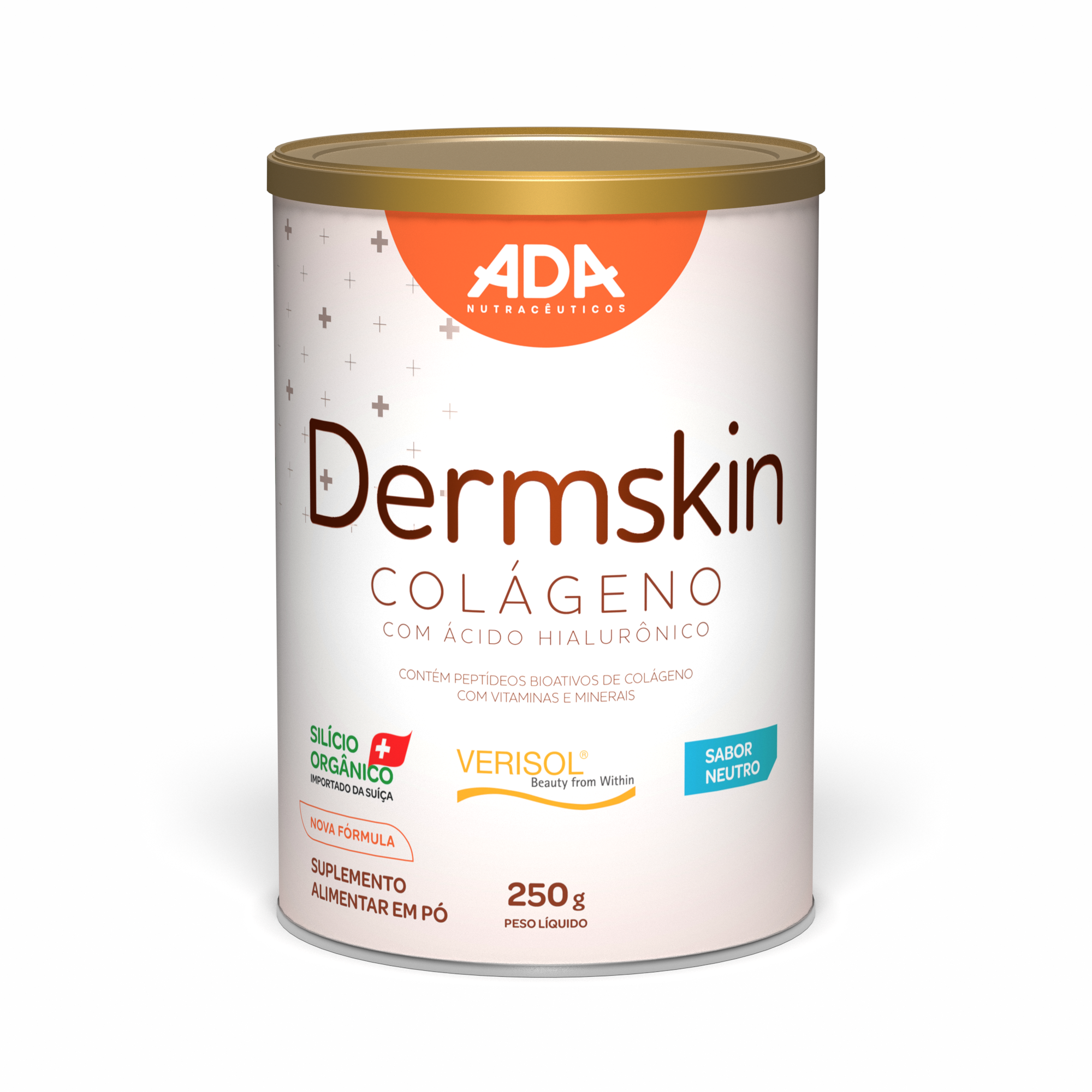 Dermskin - Colágeno Verisol + Ácido Hialurônico + Silício Orgânico - 250G Neutro