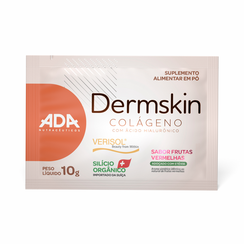 Combo Dermskin 4 Sachês 10g - 2x Frutas Vermelhas + 2x Pink Lemonade