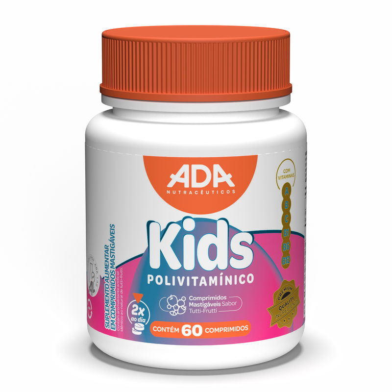 Polivitamínico - Sabor Tutti Fruti - 60 Comprimidos Mastigáveis