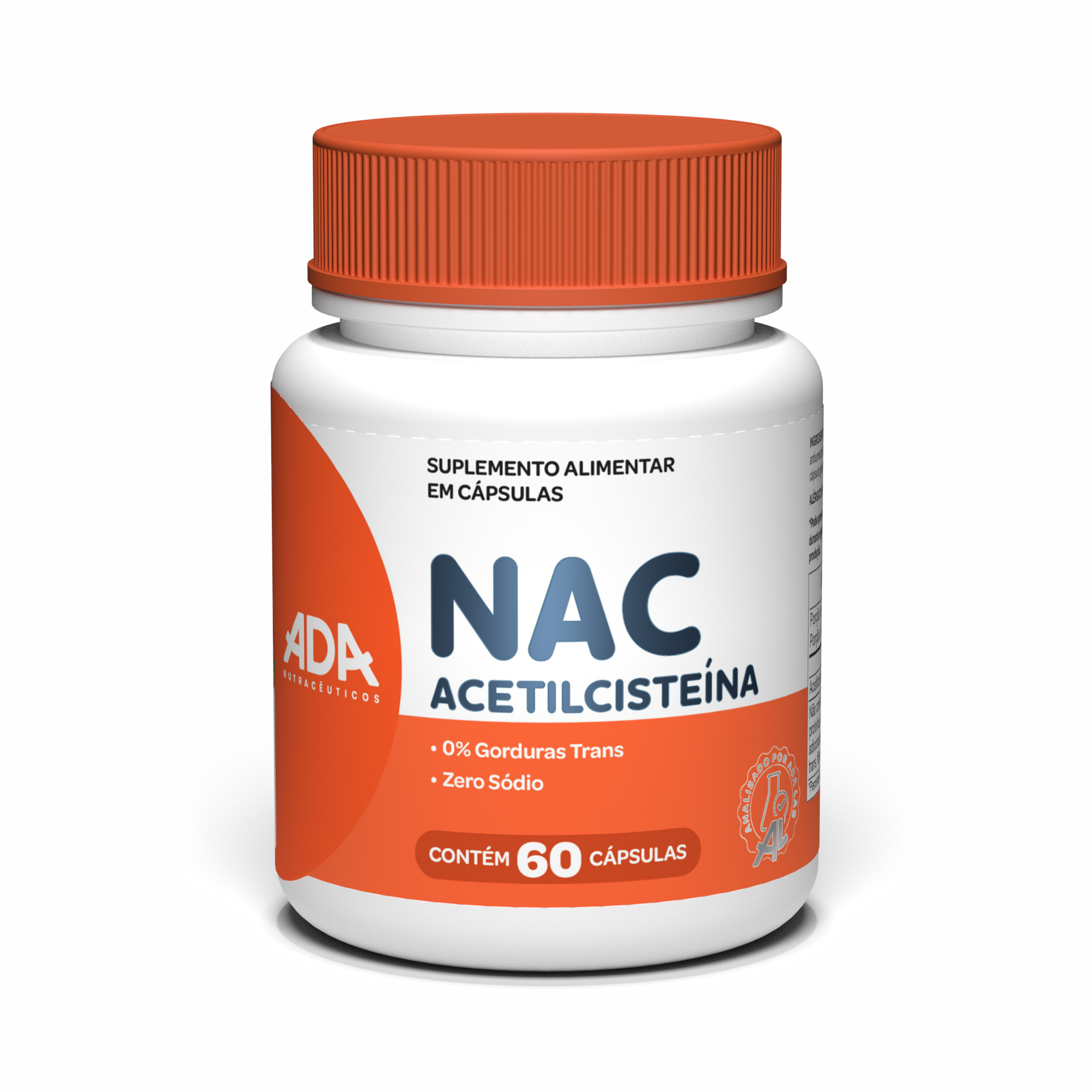 Acetilcisteína - 60 Cápsulas - NAC