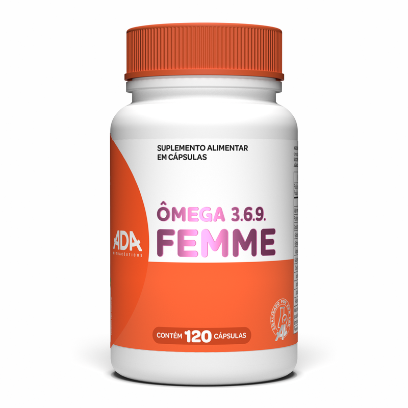 Ômega Femme 3.6.9 - Linhaça + Prímula + Óleo de Peixe - 120 Cápsulas
