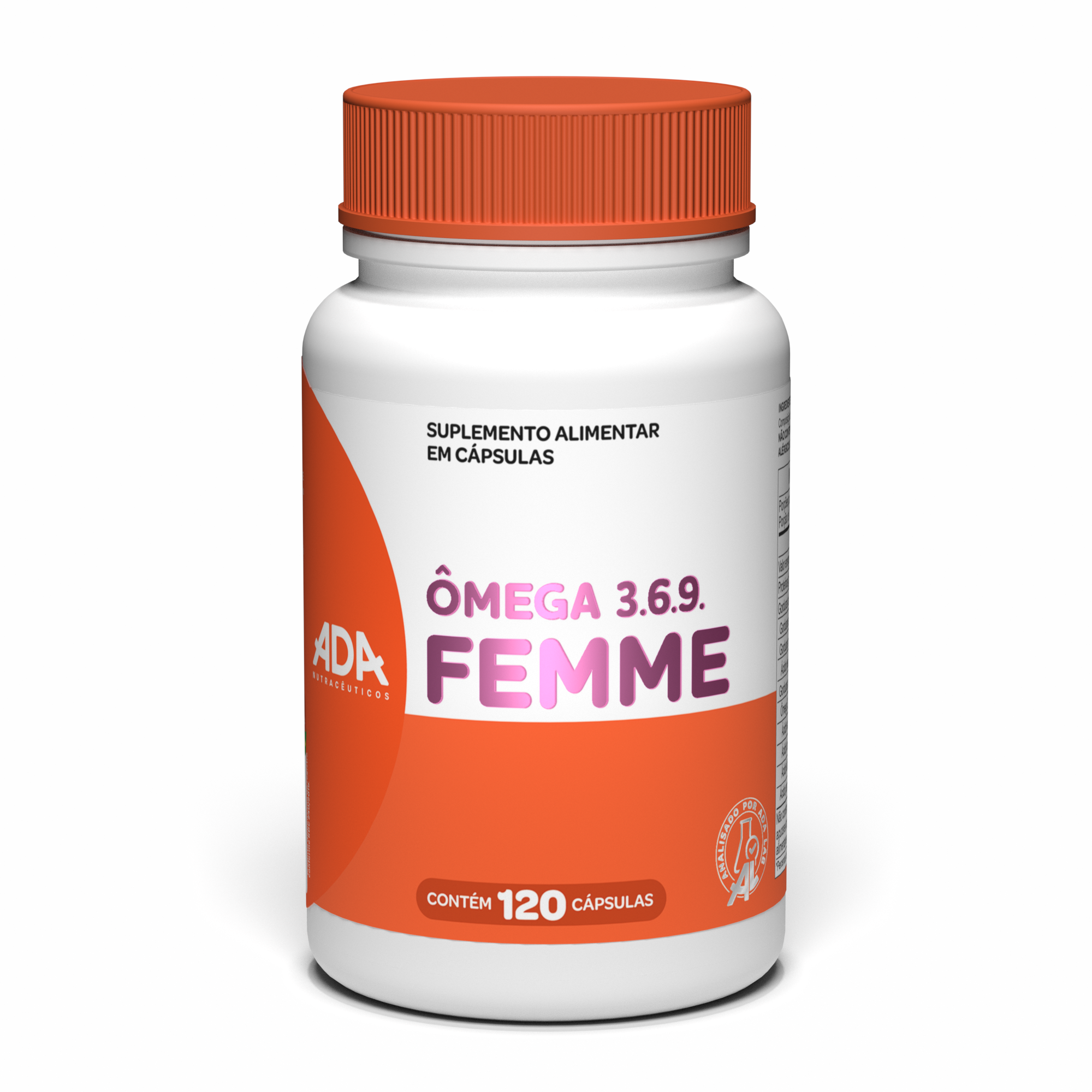 Ômega Femme 3.6.9 - Linhaça + Prímula + Óleo de Peixe - 120 Cápsulas