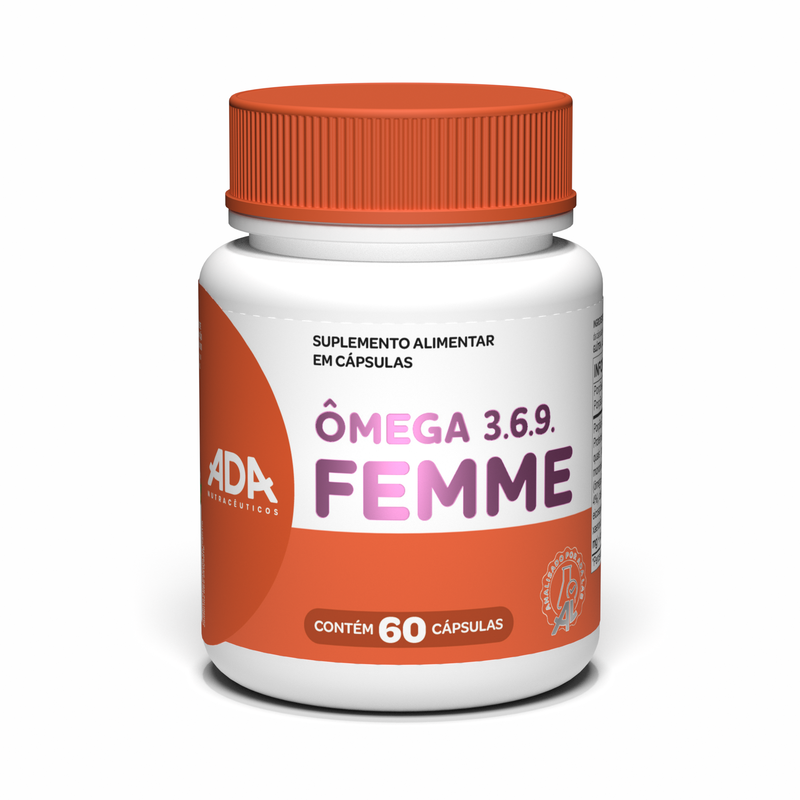 Ômega Femme 3.6.9 - Linhaça + Prímula + Óleo de Peixe - 60 Cápsulas