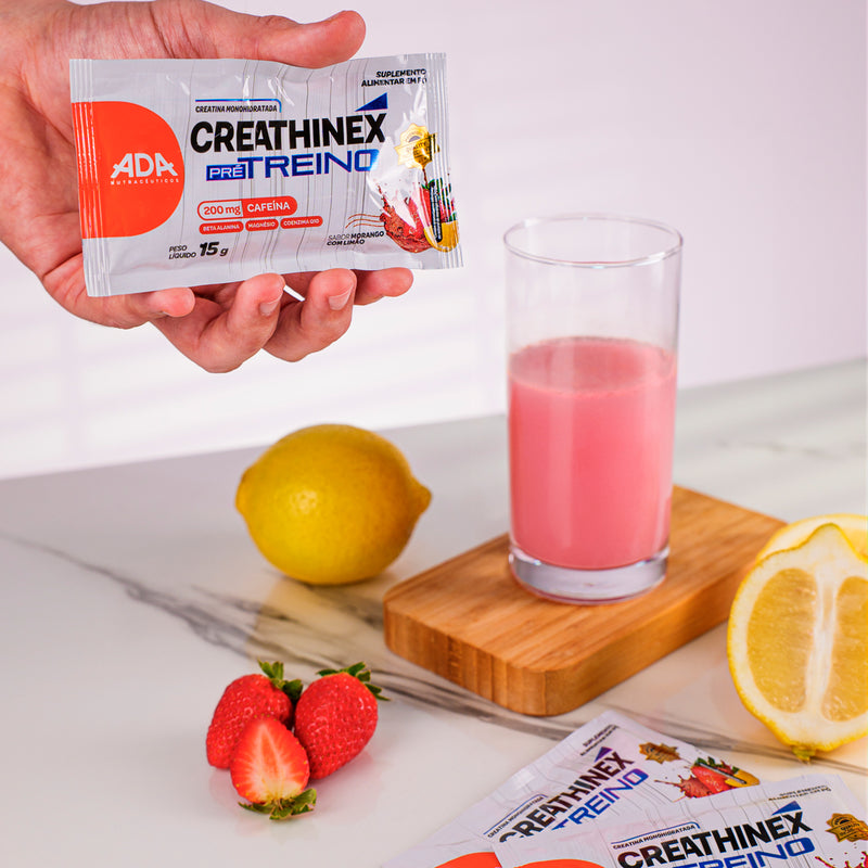 Creatina Monohidratada - 30 Sachês 15g - Creathinex Pré treino