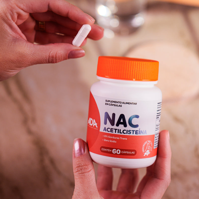 NAC - Acetilcisteína - 60 Cápsulas