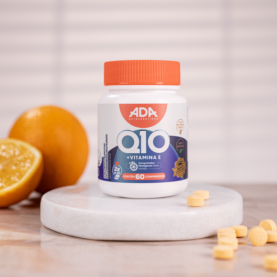 Coenzima Q10 - Sabor Laranja - 60 Comprimidos Mastigáveis
