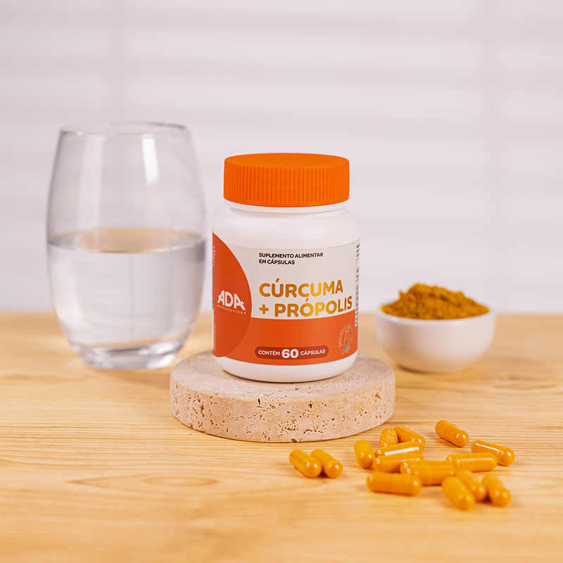 Cúrcuma + Própolis - 60 Cápsulas