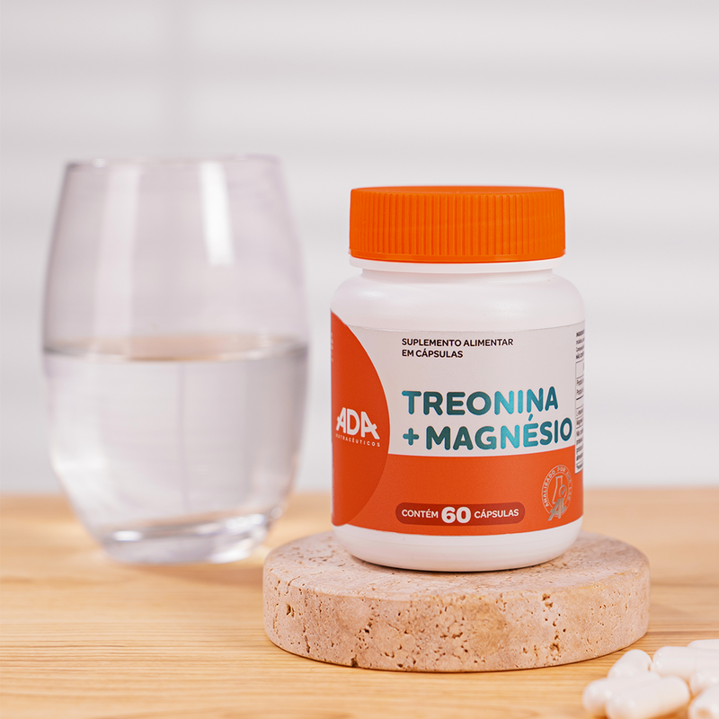 Treonina + Magnésio - 60 Cápsulas
