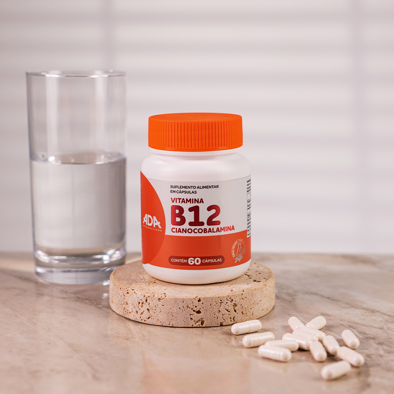 Vitamina B12 - Cianocobalamina - 60 Cápsulas