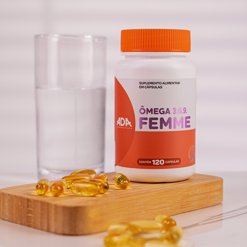 Ômega Femme 3.6.9 - Linhaça + Prímula + Óleo de Peixe - 120 Cápsulas