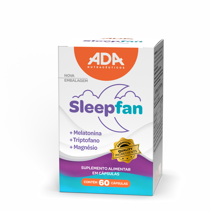 Sleepfan - Melatonina + Triptofano - 60 Cápsulas