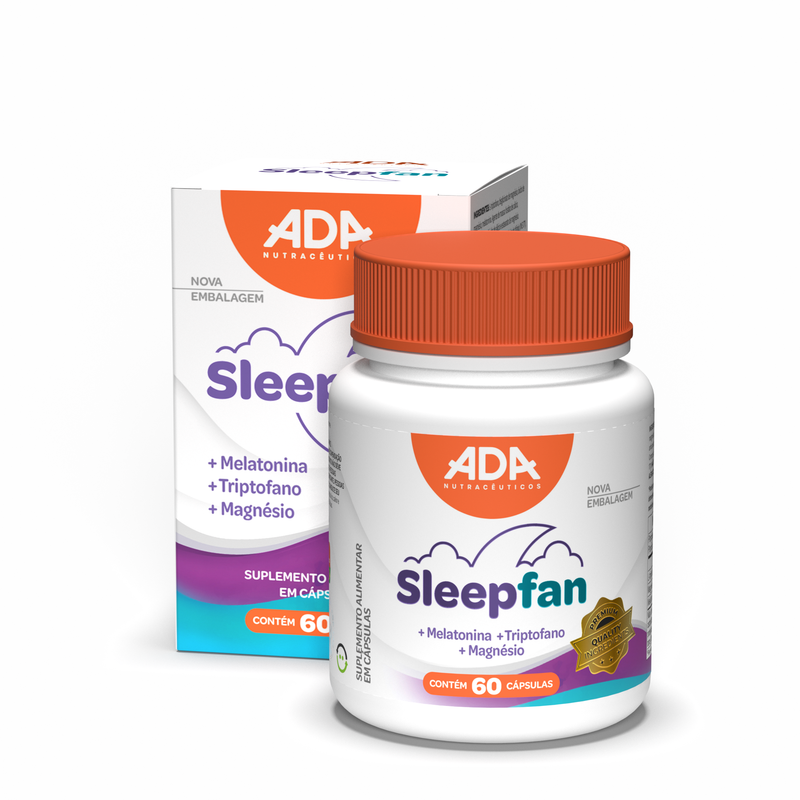Sleepfan - Melatonina + Triptofano - 60 Cápsulas