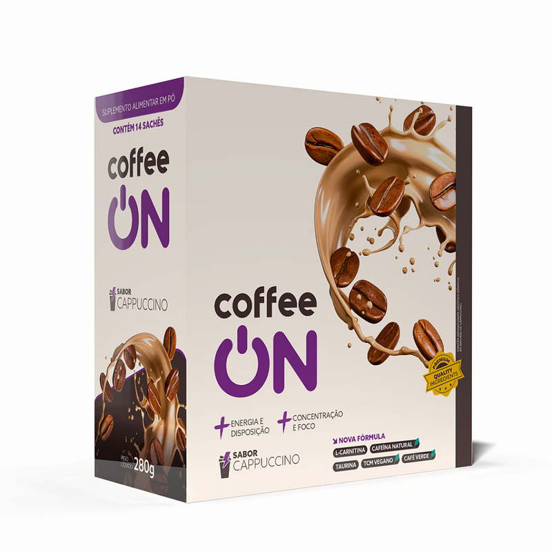 Café Funcional - 14 Sachês 20g Cappuccino - Coffee ON